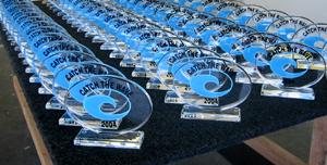 Acrylic Catch the Wave Trophies